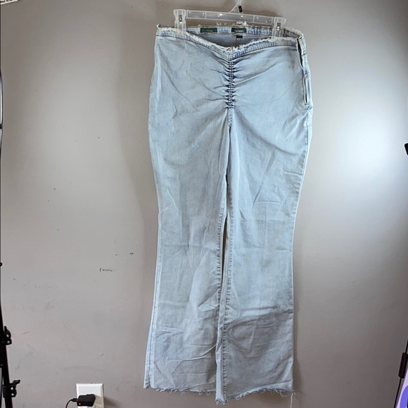 Wild Fable Blue Flare Wide Leg Jeans - Picture 1 of 10